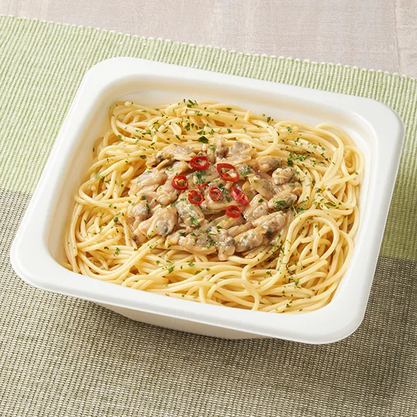 だしの旨み広がる　あさりのスパゲティ