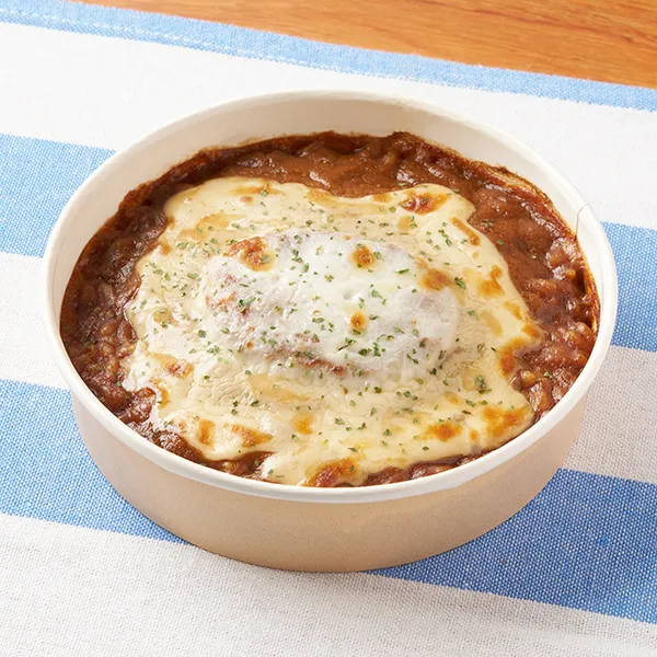 欧風カレーのハンバーグドリア