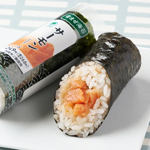 手巻寿司　サーモン（青まぜ）