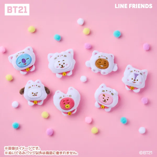 BT21 ぬいぐるみバッジ