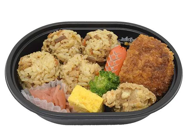 鶏ごぼうごはんのミニおにぎり弁当