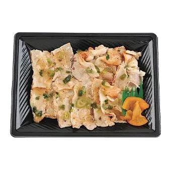 ねぎ塩豚カルビ重(大麦入り)