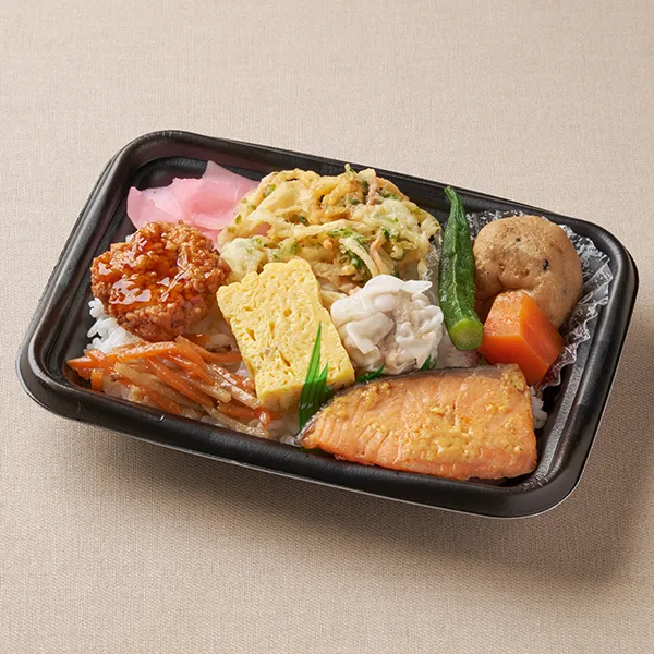 銀鮭西京焼きと8種おかず弁当
