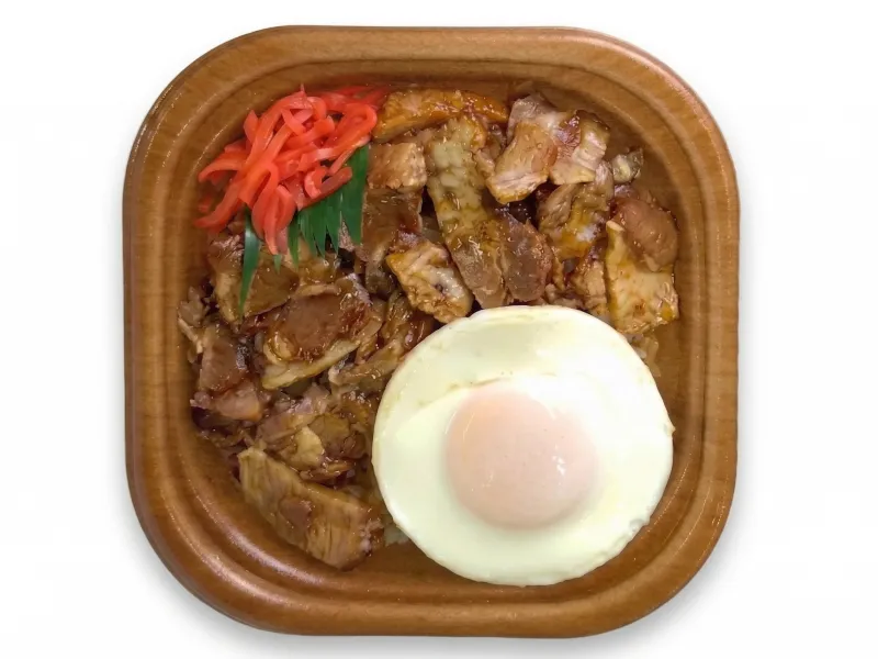 目玉焼チャーシュー丼