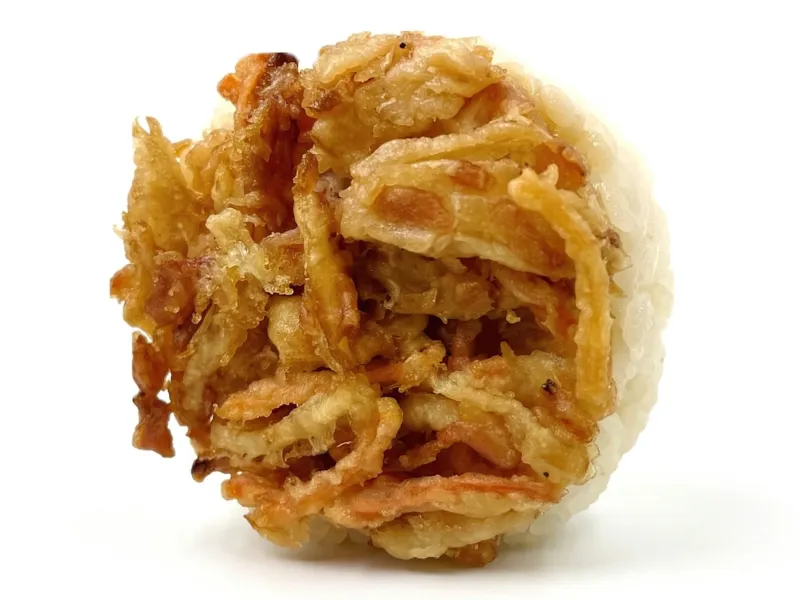 小海老と野菜のかき揚げおにぎり