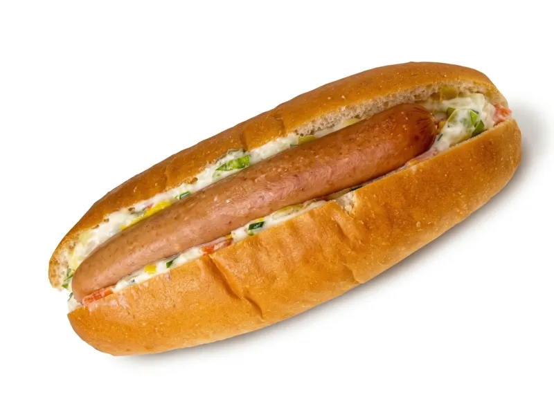 シャキシャキ食感のポテサラドッグ