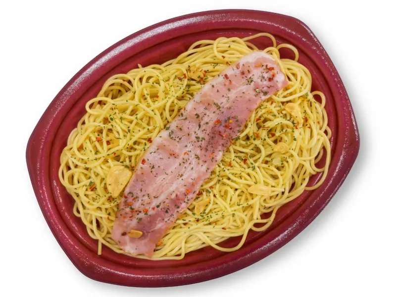 大盛 ベーコンのペペロンチーノ