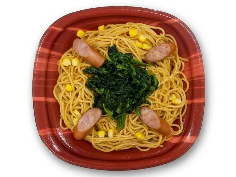 ほうれん草とウインナーの和風スパゲティ