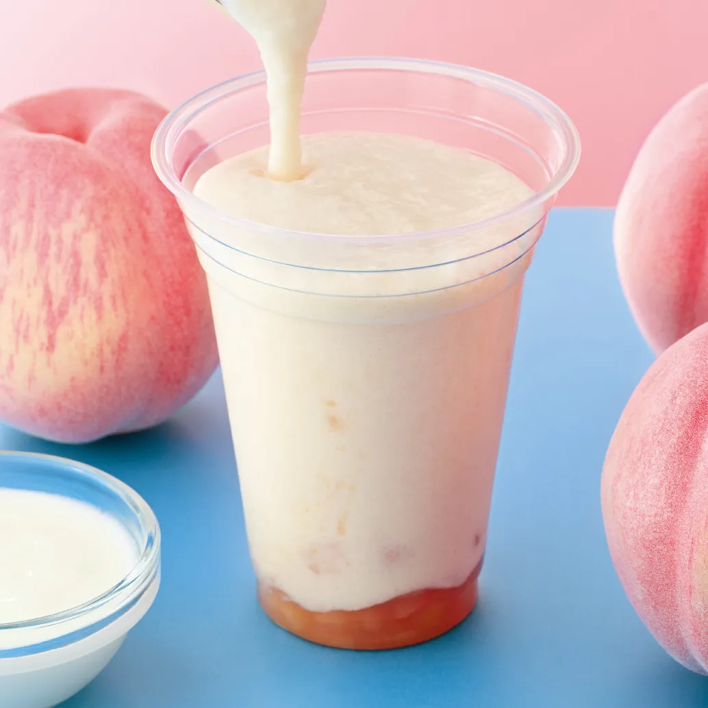 白桃&ヨーグルトスムージー