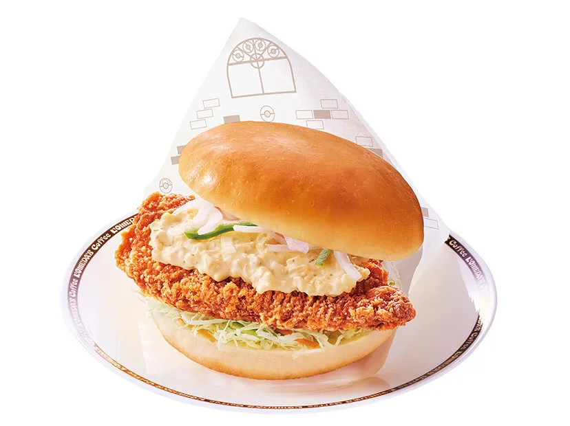 フシギダネ・ヒトカゲ・ゼニガメのなかよし鶏タツタバーガーレモンタルタル