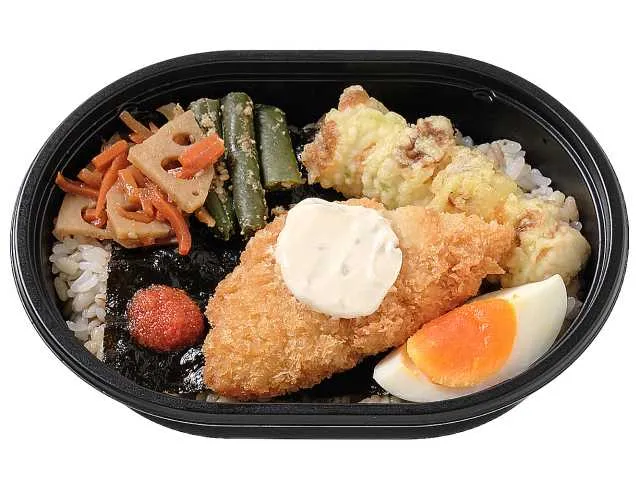 ５種おかずのミニ明太海苔弁当（もち麦）