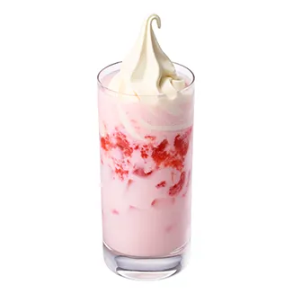 いちごミルクフロート （果肉入り）