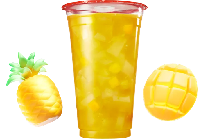 ぷにゅんフングイフルーツティ パイン＆マンゴー＆パッションフルーツ