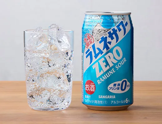 サンガリア　ゼロサワー　ラムネサワー　350ml