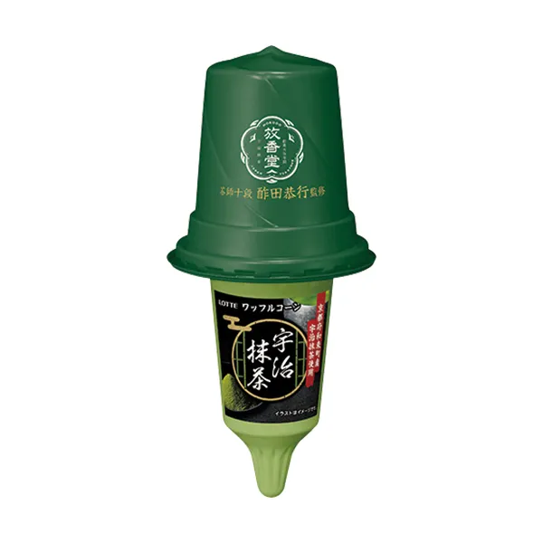 ロッテ　ワッフルコーン宇治抹茶