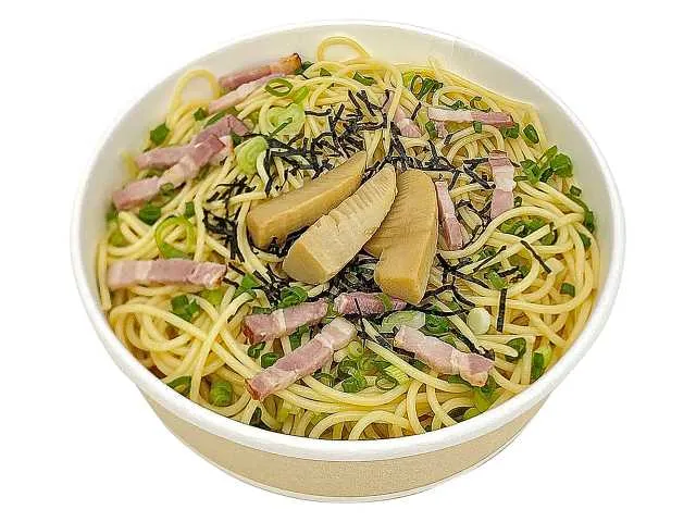 たけのことベーコンの和風パスタ