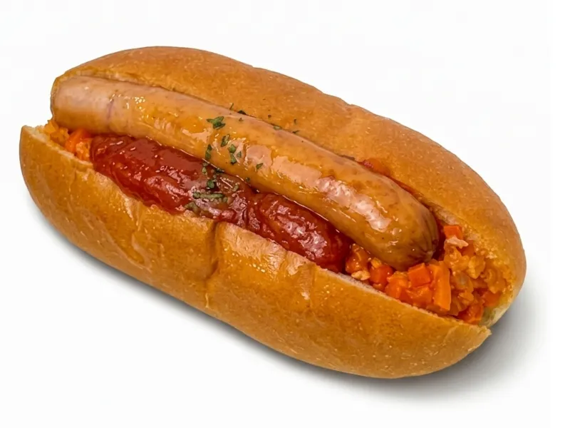 ミートソース風味のホットドッグ