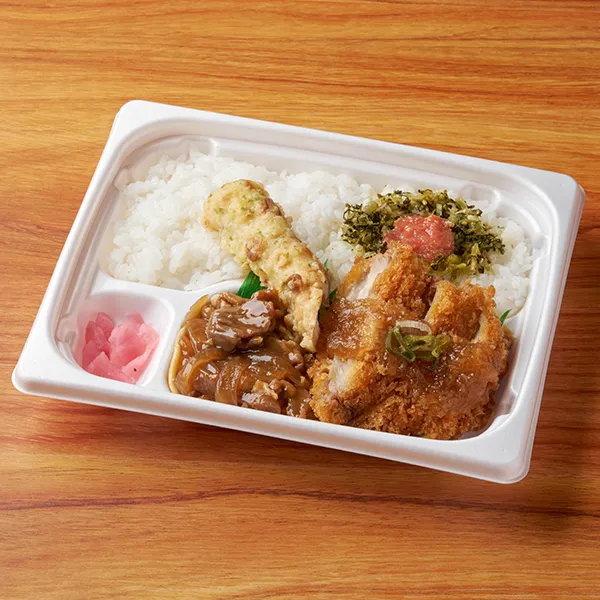 【北陸】おろしチキンカツ&豚焼肉弁当