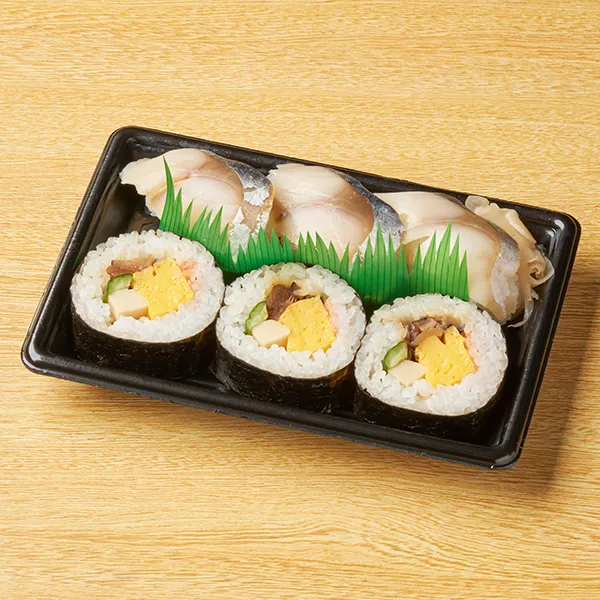 しめさば寿司と太巻セット