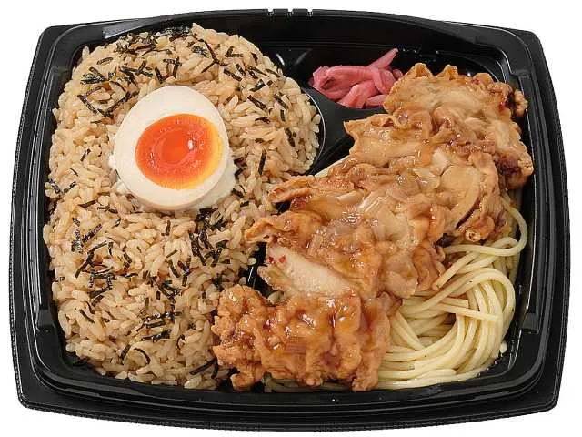 半熟煮玉子めしと油淋鶏