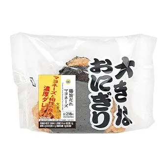 大きな鶏旨だれマヨネーズおにぎり(大麦入り)