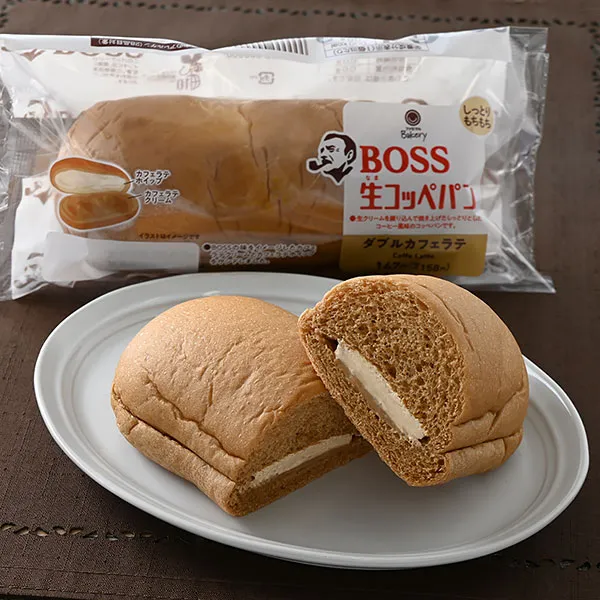 BOSS生コッペパン（ダブルカフェラテ）