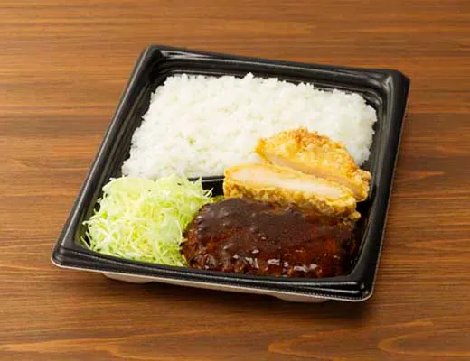 ハンバーグ＆鶏竜田揚げ弁当