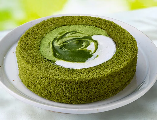 Uchi Café×森半　抹茶ミルクロールケーキ