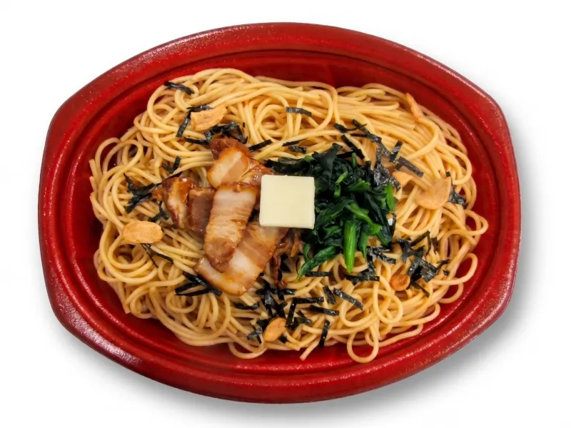 大盛 ガーリック風味のバター醤油スパゲティ