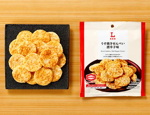 うす焼きせんべい　唐辛子味