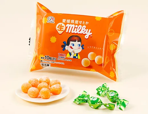 不二家　生ミルキー　愛媛県産せとか