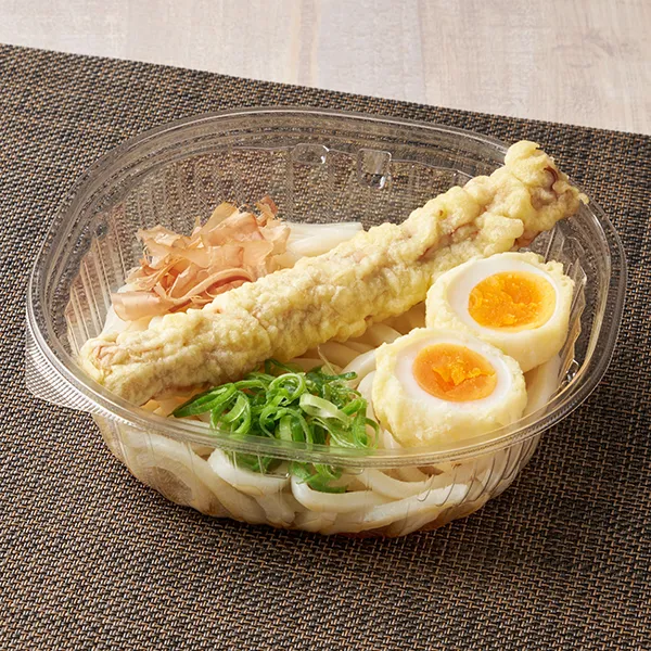 【関西】冷しちく玉天うどん