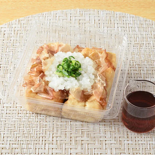 たっぷり大根おろしの冷し揚げ出し豆腐
