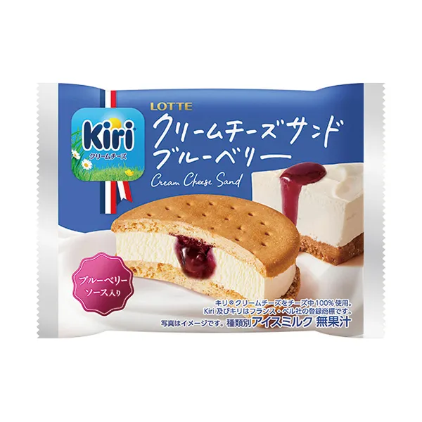 ロッテ　kiriクリームチーズサンドブルーベリー
