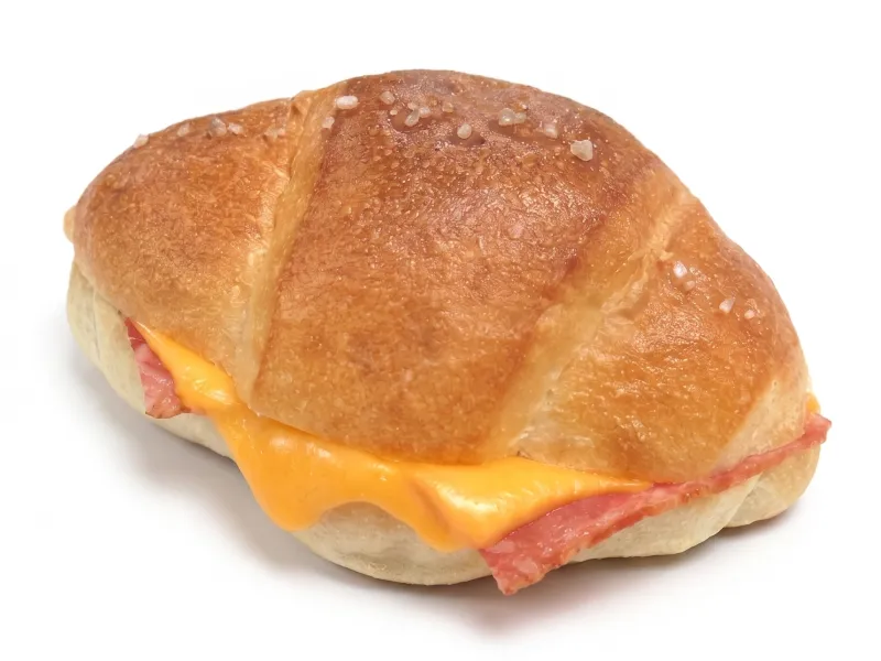 ベーコンとチェダーチーズの塩バターパンサンド