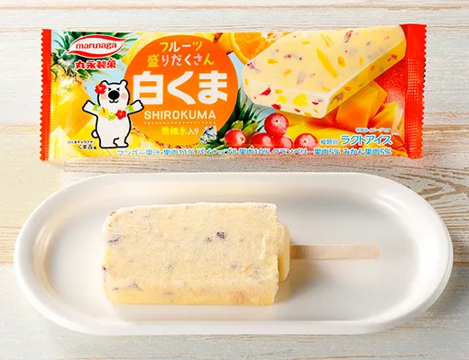 丸永製菓　フルーツ盛りだくさん白くまバー