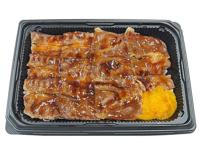 旨辛だれの炭火焼き牛カルビ重