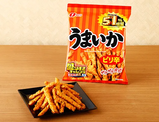 なとり　ピリ辛うまいか　51％増量