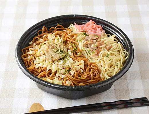 合わせすぎ！ソース＆塩焼そば