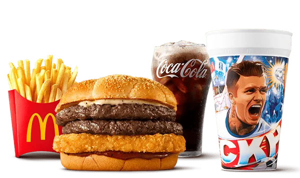 ザク切りポテト&倍肉厚ビーフ コク旨ガーリックペッパー FIFAワールドカップセット