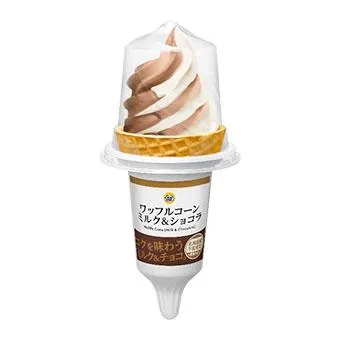 ワッフルコーンミルク&ショコラ