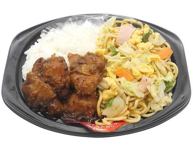 ガーリックチキン＆塩味スパゲティ