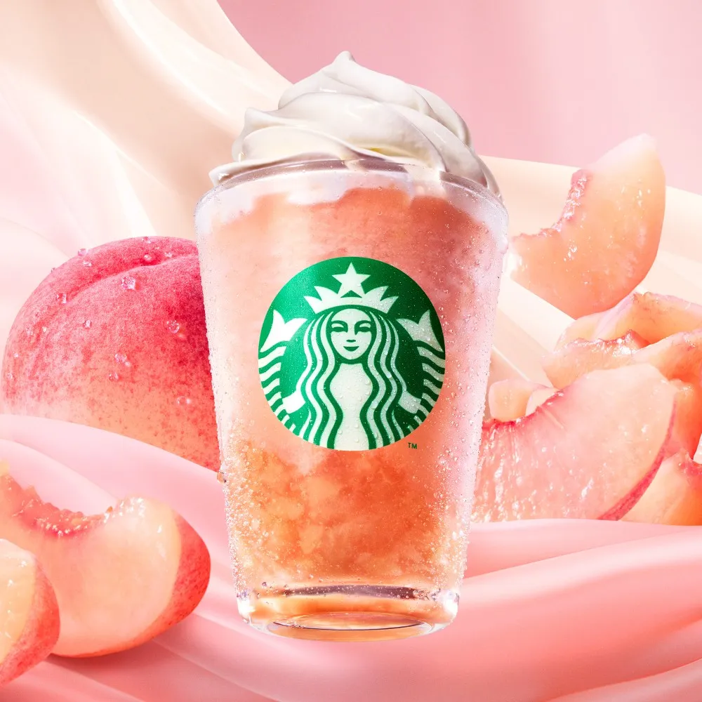 ピーチ & ピーチミルク フラペチーノ®