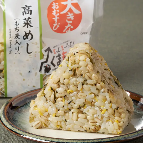 【九州】もち麦　大きなおむすび　高菜めし