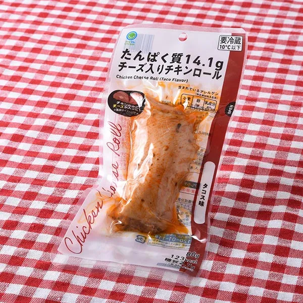 たんぱく質14.1gチーズ入りチキンロール　タコス味