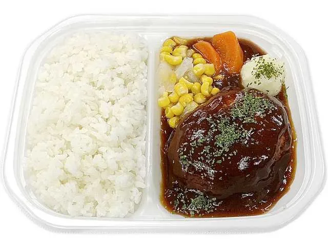 デミグラスソースの鉄板焼ハンバーグ弁当
