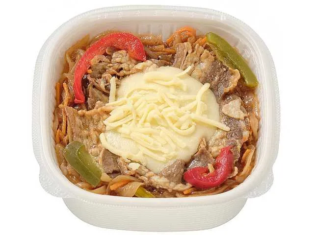 チーズの虜　甘辛ダレのプルコギ丼