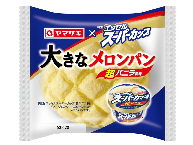 大きなメロンパン（エッセルスーパーカップ超バニラ風味）
