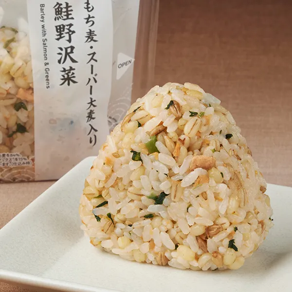 【関東の一部】もち麦・スーパー大麦入り　鮭野沢菜
