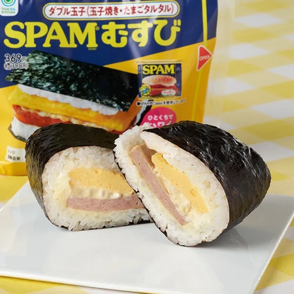 【ひとくちでハワイ気分！】SPAM®むすび　ダブル玉子（玉子焼き・たまごタルタル）